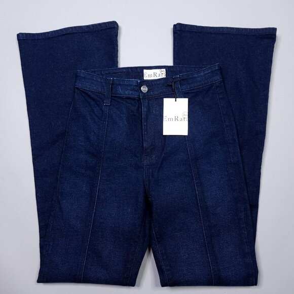 $275 EmRata X Adriano Goldschmied Anisten High Rise Sway Slit Bootcut Jean Sz 26 - Picture 4 of 11